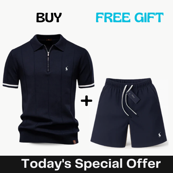 Classic Knit Polo Premium Get Premium Chino Shorts FREE